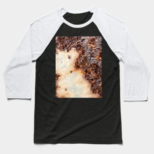 Cool brown rusty metal texture Baseball T-Shirt